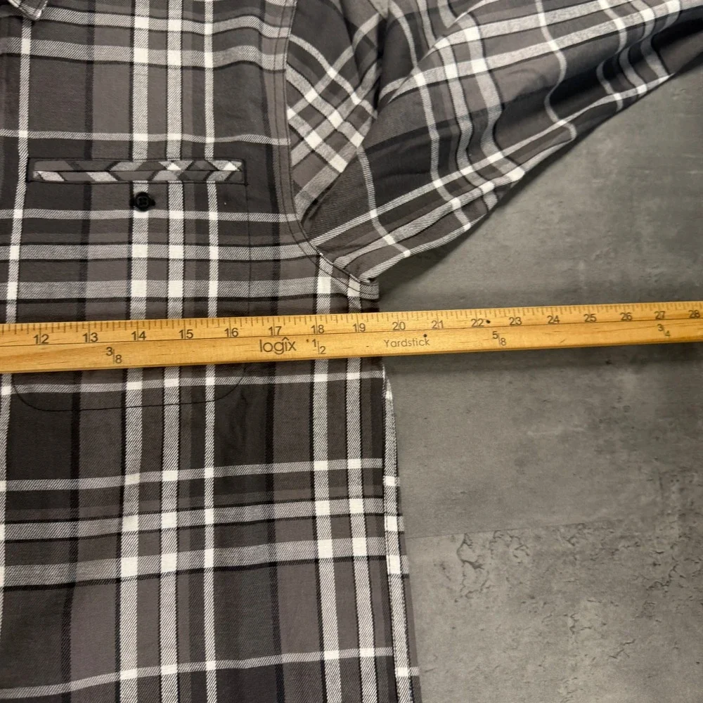 The North Face Junction Woven Shirt Mens S Grey Plaid Long Sleeve Button Up $95